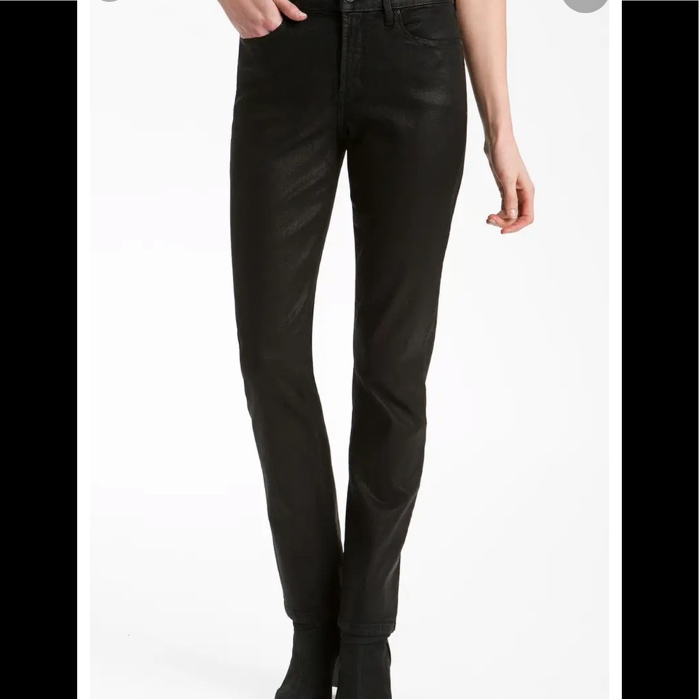 NYDJ coated/waxed skinny jeans size 4P